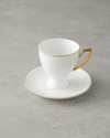 Marvy New Bone China 12 Parça 6 Kişilik Kahve Fincan Takımı Gold