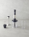 MBS 3010 4 Bıçaklı Mini Blender Seti 1500W Siyah-Krom