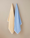 Melange Stripe Pamuk Banyo Havlusu 90x150 cm Mavi