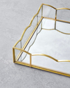 Mensa Cam Dekoratif Tepsi 18x18x3,5cm Gold