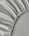 Micell Lyocell Saten Çift Kişilik Nevresim Takımı 200x220 cm Açık Gri