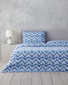 Mini Argyle Çift Kişilik Nevresim Takımı Mavi