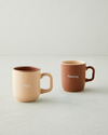 Mini&Mummy Seramik İkili Kupa 150-230 ml Krem-Kahverengi