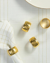 Miotal Metal 4'lü Peçete Halkası Gold