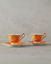 Miranda New Bone China 4 Parça 2 Kişilik Kahve Fincan Takımı Turuncu
