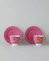 Miranda New Bone China 4 Parça 2 Kişilik Çay Fincanı Takımı 220 ml Pembe