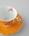Miranda New Bone China 4 Parça 2 Kişilik Çay Fincanı Takımı 220 ml Turuncu