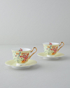 Miranda New Bone China 4 Parça 2 Kişilik Çay Fincanı Takımı 220 ml Açık Sarı