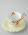 Miranda New Bone China 4 Parça 2 Kişilik Çay Fincanı Takımı 220 ml Açık Sarı