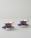 Miranda New Bone China 4 Parça 2 Kişilik Fincan Takımı 220 ml Lacivert