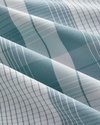 Modern Check Pamuklu Çift Kişilik Nevresim Seti 200x220 cm Yeşil
