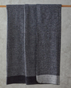 Modern Chevron Pamuklu Çift Kişilik Battaniye Gri