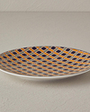 Modern Cube Bone Porselen Pasta Tabağı 20 cm Sarı