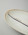 Modern Detail Bone Porselen Kayık Tabak 30 cm Siyah