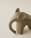 Modern Elephant Seramik Dekoratif Obje 15x13 cm Kahverengi