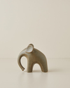 Modern Elephant Seramik Dekoratif Obje 15x13 cm Kahverengi