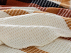 Modern Frame Waffle Çerçeveli Çift Kişilik Battaniye Hardal-Terracota