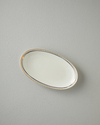 Modern Glow Bone Porselen Kayık Tabak 25 cm Beyaz