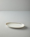 Modern Glow Bone Porselen Kayık Tabak 25 cm Beyaz