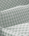 Modern Grid Çift Kişilik Pike 180x220 cm Yeşil