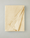 Modern Grid Çift Kişilik Pike 180x220 cm Sarı