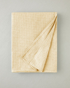 Modern Grid Tek Kişilik Pike 150x220 cm Sarı