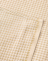 Modern Grid Tek Kişilik Pike 150x220 cm Sarı