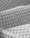 Modern Grid Tek Kişilik Pike 150x220 cm Gri