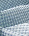 Modern Grid Tek Kişilik Pike 150x220 cm Mavi