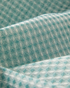Modern Grid Tek Kişilik Pike 150x220 cm Seledon