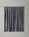 Modern Line Çizgili Super Soft Tek Kişilik Battaniye 150x200 cm Koyu Gri