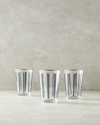 Modern Lines 3'lü Cam Meşrubat Bardağı 290 Ml Siyah