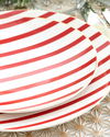 Modern Lines Bone Porselen Pasta Tabağı 20 cm Kırmızı