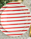 Modern Lines Bone Porselen Pasta Tabağı 20 cm Kırmızı