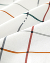 Modern Plaid Pamuklu Tek Kişilik Nevresim Seti 160x220 cm Gri