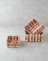 Modern Square Kağıt İp Sepet Kahve