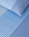 Modern Strip Çift Kişilik Nevresim Seti Mavi