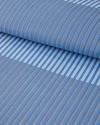 Modern Strip Kolay Ütülenir Çift Kişilik Nevresim Takımı 200x220 cm Mavi
