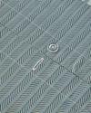 Modern Strip Kolay Ütülenir Çift Kişilik Nevresim Takımı 200x220 cm Yeşil