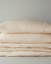 Modern Stripe Polycotton Çift Kişilik Uyku Seti Bej
