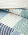 Modern Weave Kolay Ütülenir Super King Nevresim Seti 260x220 cm Koyu Yeşil-Turuncu