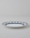 Monarch Porselen Kayık Tabak 30 cm Siyah - Beyaz