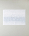 Mono Stripe Pamuk Ayak Havlusu 50x70 cm Beyaz - Mavi