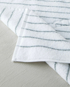 Mono Stripe Pamuk Ayak Havlusu 50x70 cm Beyaz - Gri