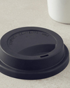 Morning Blend New Bone China Silikon Kapaklı Travel Mug Krem