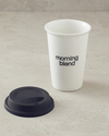 Morning Blend New Bone China Silikon Kapaklı Travel Mug Krem