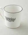 Morning Coffee Seramik Kupa 330 ml Siyah - Beyaz