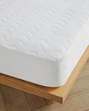 Napline Pamuklu Kapitoneli Sıvı Geçirmez Çift Kişilik Alez 160x200 cm Beyaz