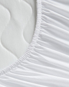 Napline Pamuklu Kapitoneli Sıvı Geçirmez Çift Kişilik Alez 160x200 cm Beyaz