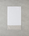 Natural Stripe Pamuklu El Havlusu 30x50 cm Beyaz